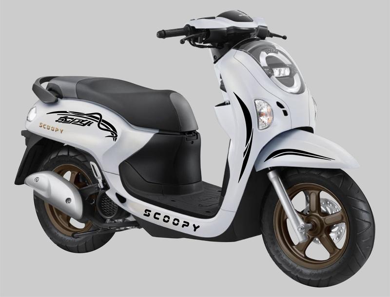Product Introduction of STRIPING CUTTING STICKER HONDA SCOOPY ALL NEW 2025 UNIVERSAL SCOOPY LIS VARIASI STIKER Motorcycle 5