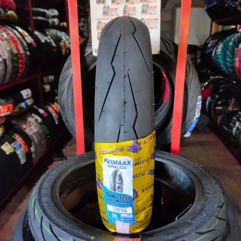 PRIMAAX SK06 90/80-17 80/80-17 70/90-17 80/80-14 90/80-14 100/80-14 Tubeles copy pirelli super corsa  ban donat primaax sk06 ban harian tubeles ban matic 5