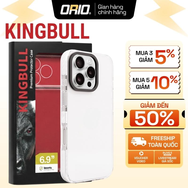 Ốp Lưng iPhone KINGBULL TS-35 Chống Sốc Va Đập Hạn Chế Bám Vân Tay Ố Vàng Có Viền Bảo Vệ Camera Dày 2.2mm