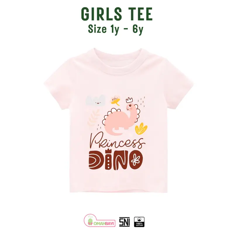 OMAHBAYI - Kaos Anak Perempuan Bahan Cotton Combad Umur 1 sampai 6 tahun 5