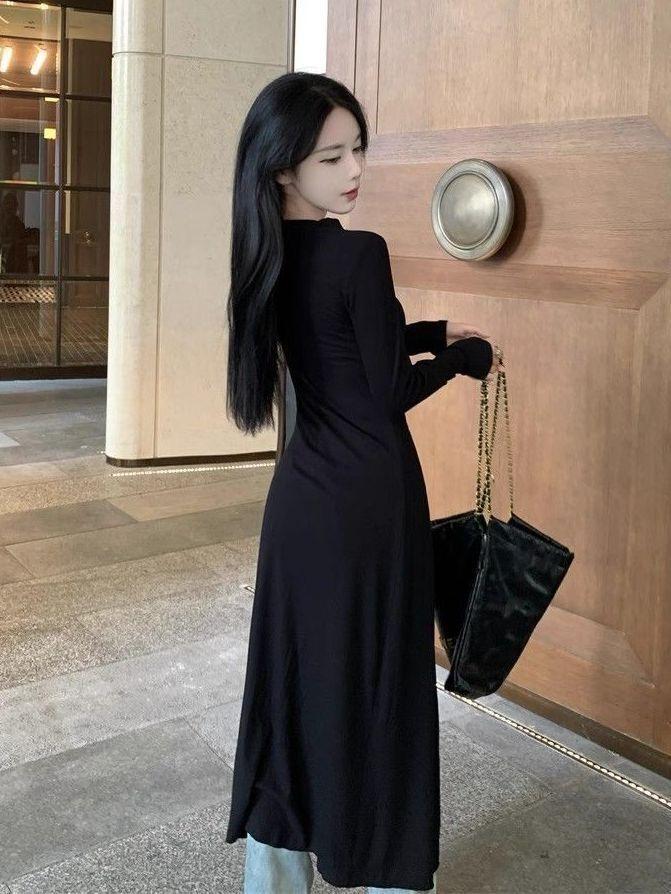 Product Introduction of Women's Japanese cardigan, cold wind, Internet celebrity royal sister Fan, long ice silk cardigan, fashionable and versatile, lazy, sweet and cool, fried street, thin top tide Black Slim-fitting 21