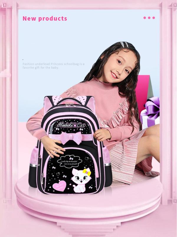 tas sekolah anak kekinian dengan bahan berkualitas motif cat cute fashion 2025 backpack perempuan muat banyak ransel y2k school estetik couple ber 2 5