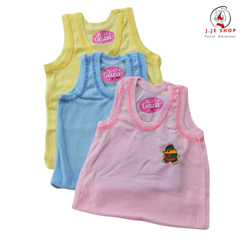 12 Pcs Kaos Singlet Anak Laki-Laki Stabillo SINGLET Anak Katun Bordir Unisex Fashion - Pola Grafis Karakter 6