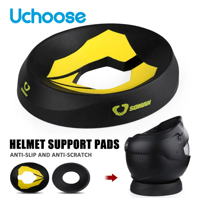 Motorcycle Helmet Support Pad Black