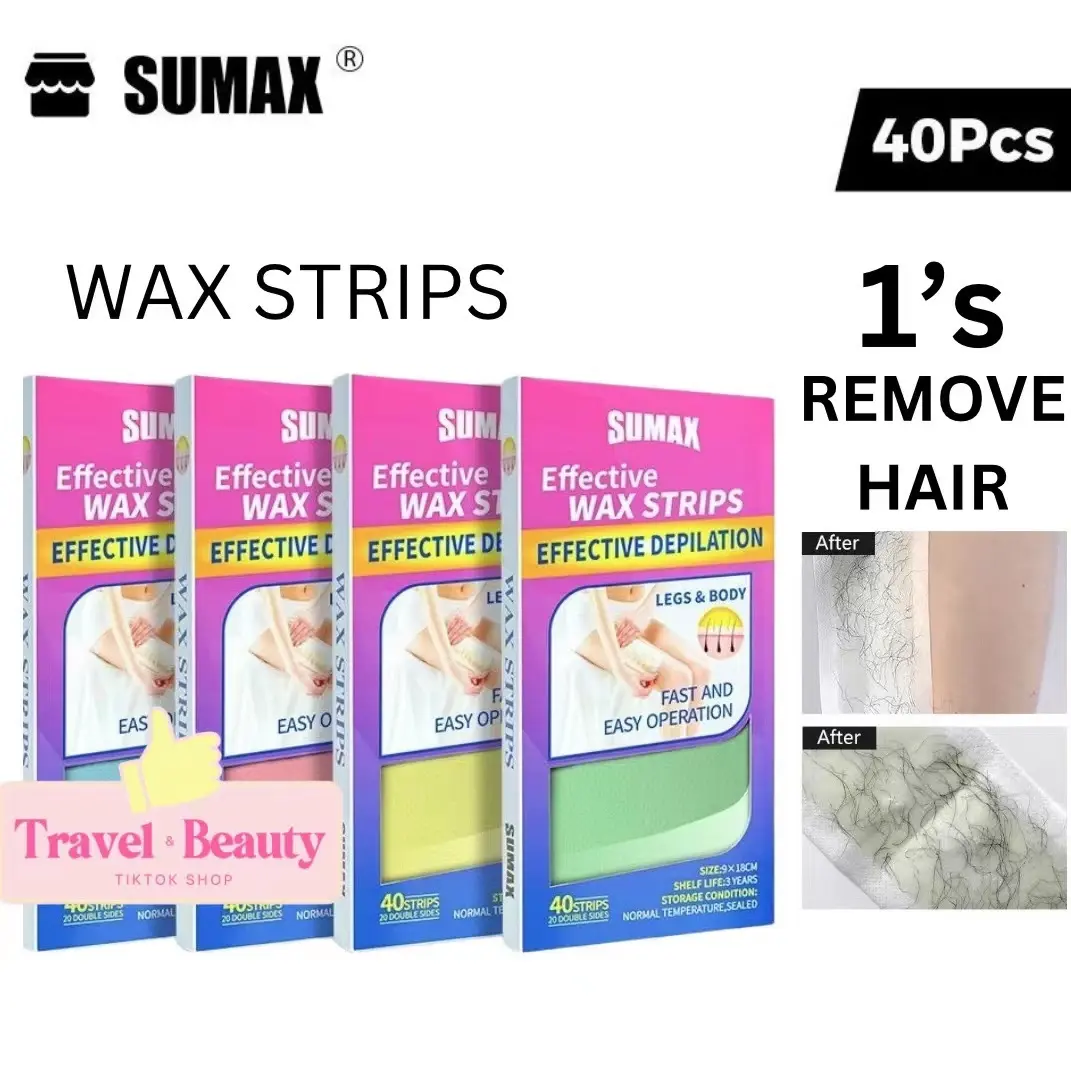 Sumax Wax Strip Hair Removal Wax Strips Hair Removal WaxWax Paper ️Hair Remover Sticker Body Care Removing