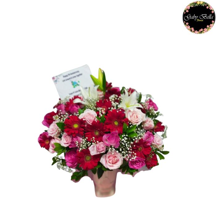 Gambar Table Flower Mix bunga Rangkaian Bunga Meja Bunga Cantik Bunga Fresh dari Gaby Bella Florist Kota Administrasi Jakarta Selatan Tokopedia