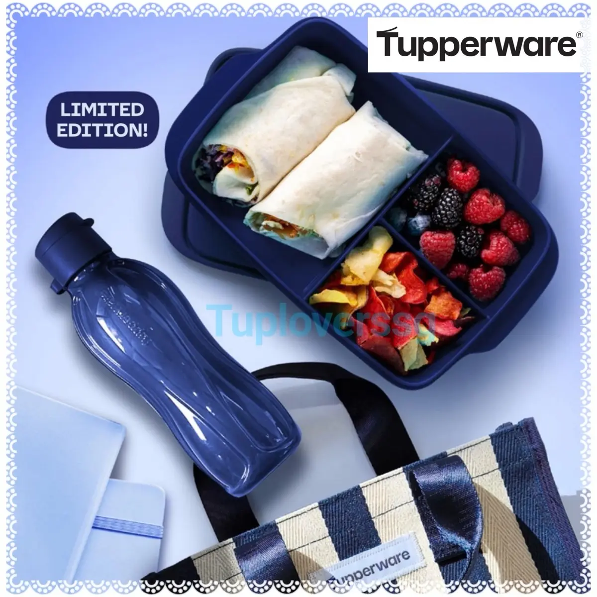 Tupperware My Lunch Set (Lunchbox, 500ml Eco Bottle + Bag)