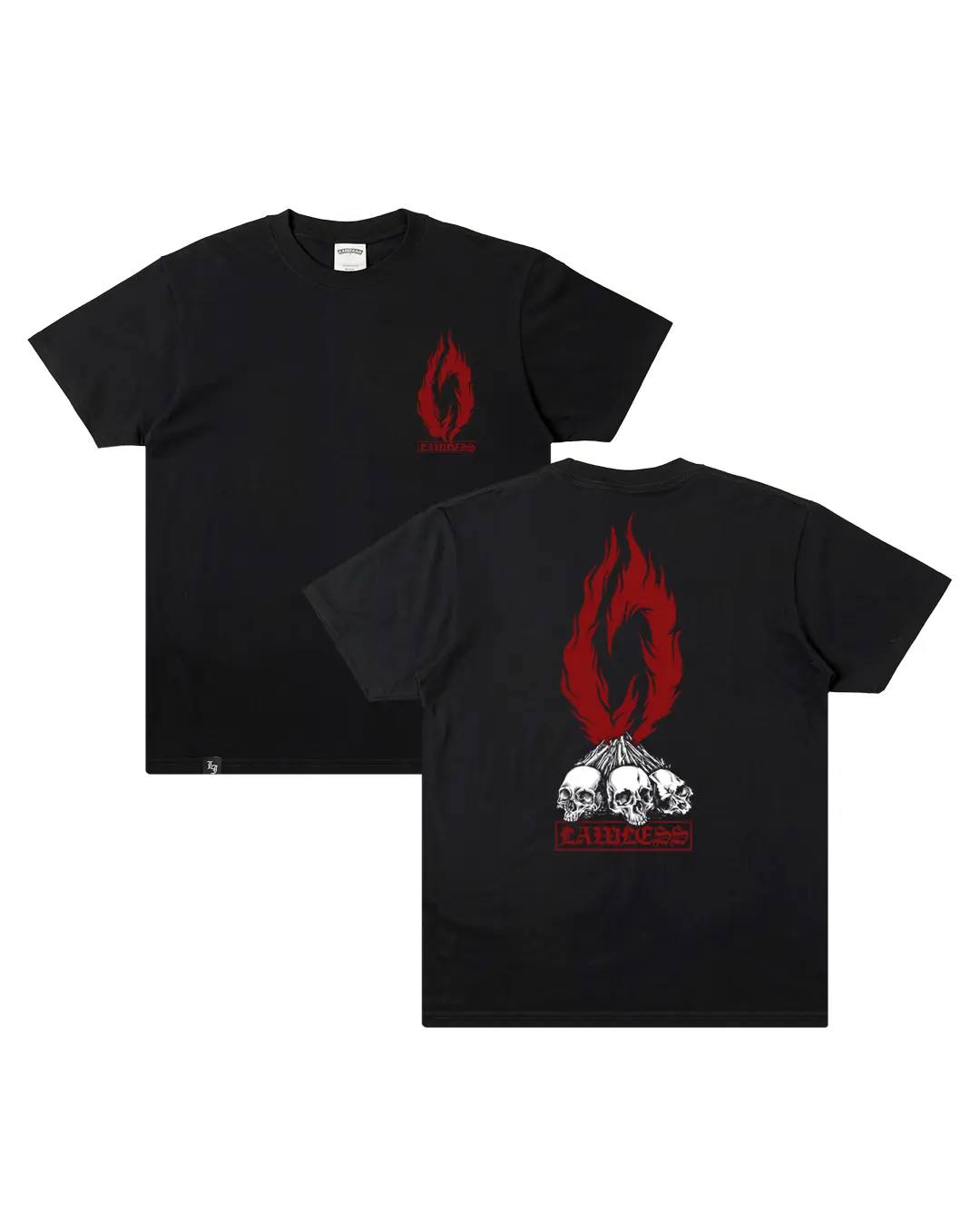 LAWLESS - FUNERAL PYRE TSHIRT - BLACK