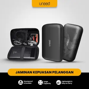Uneed Hard Case Powerbank Earphone Dompet For Harddisk Bag Ssd Hardisk Wd