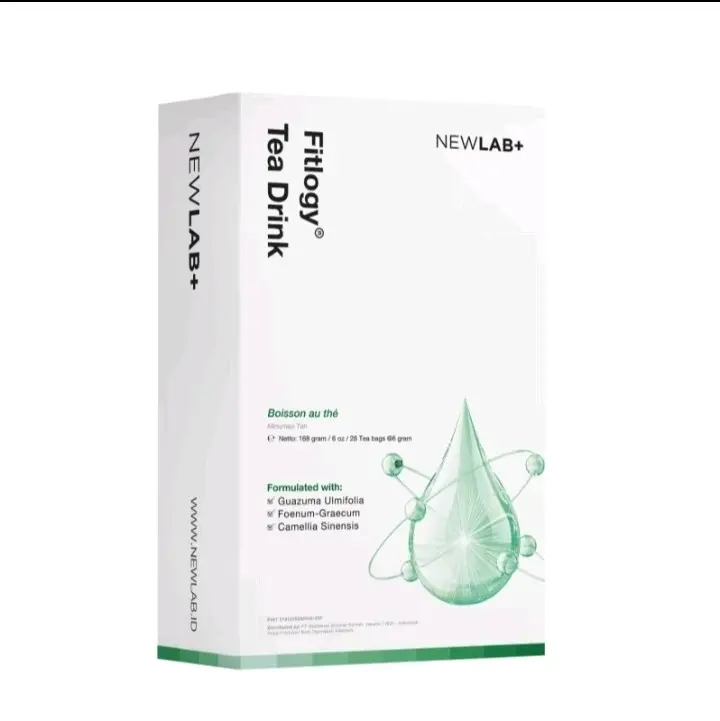 NewLab fitlogy tea drink minuman teh hijau 100% original