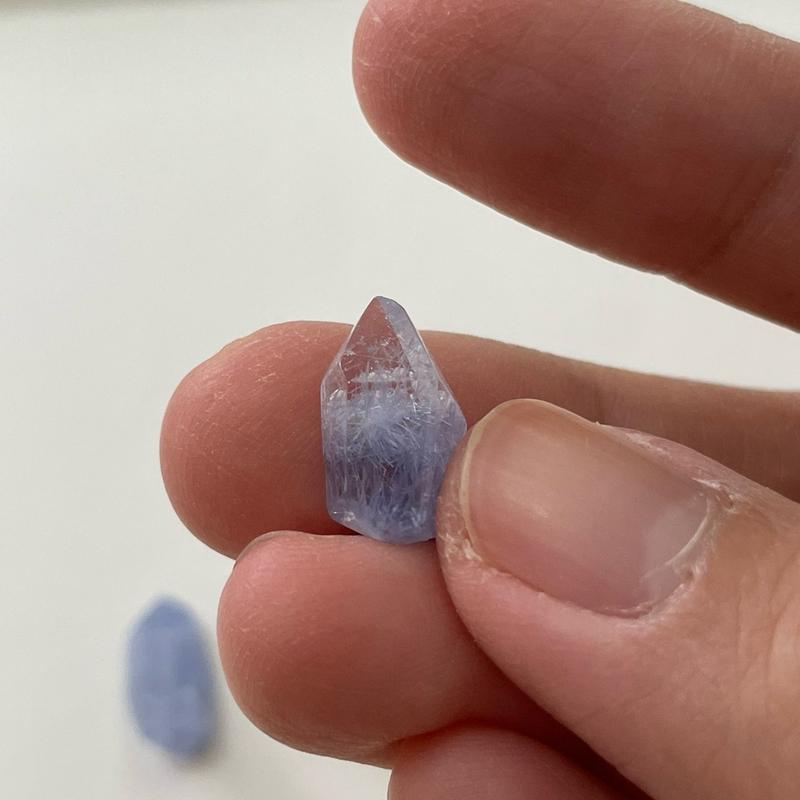 Dumortierite Blue crystals XS batu kristal D01 2