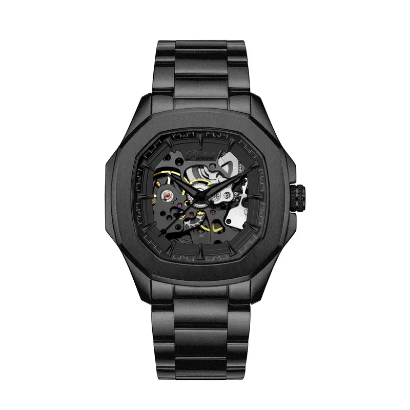 Jam Tangan Pria Parlent Gallant Phantom Steel Black Matte