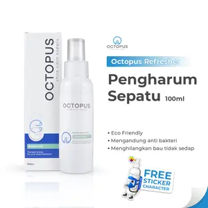 Octopus Pengharum Sepatu Shoe Refresher 100ml Parfum Pewangi Anti Bau Anti Jamur Penghilang Bau Kaki Essential Oils