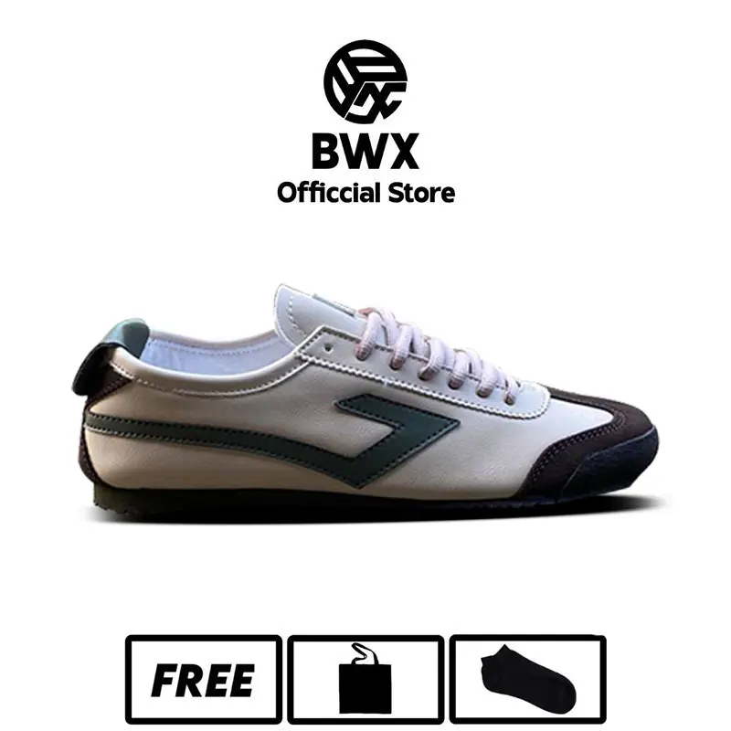 Bwx - Sepatu Sneakers Casual Pria Wanita Unisex Kekinian / Sepatu Casual Pria Wanita Bwx Denara Classic Cream Army Black Shoes Kasual sneaker indonesia