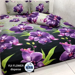 Diskon Sprei set YUI FLOWER  Motif Bunga Lengkap Sarban dan Sargul,kain lembut dan tidak luntur