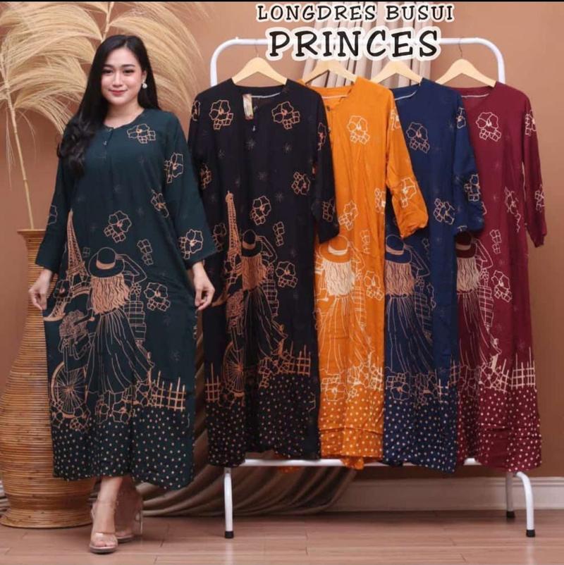 Product Introduction of PROMO 100rb dapat 3pcs daster lengan panjang berbagai motif bahan rayon kancing depan busui friendly 4