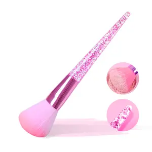 Kuas Make Up Kecantikan Wajah Brush Powder Dan Blush On Gagang Pink Lucu - BR4057