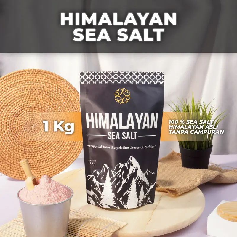 [HIMALAYAN SEA SALT] - GARAM PEGUNUNGAN HIMALAYA - GARAM PAKISTAN - 1000 GRAM 0