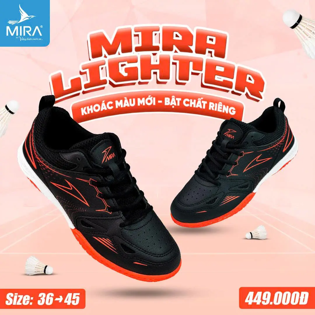 Mira Lighter _ Đen Cam (New) + Combo Quà