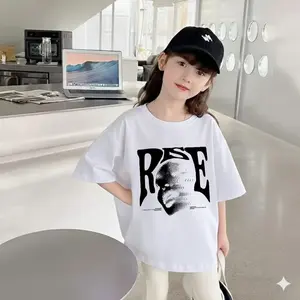 kaos Distrro Atasan Oversize Anak Perempuan Rise Buat Umur 3-14 Tahun Cotton Soft