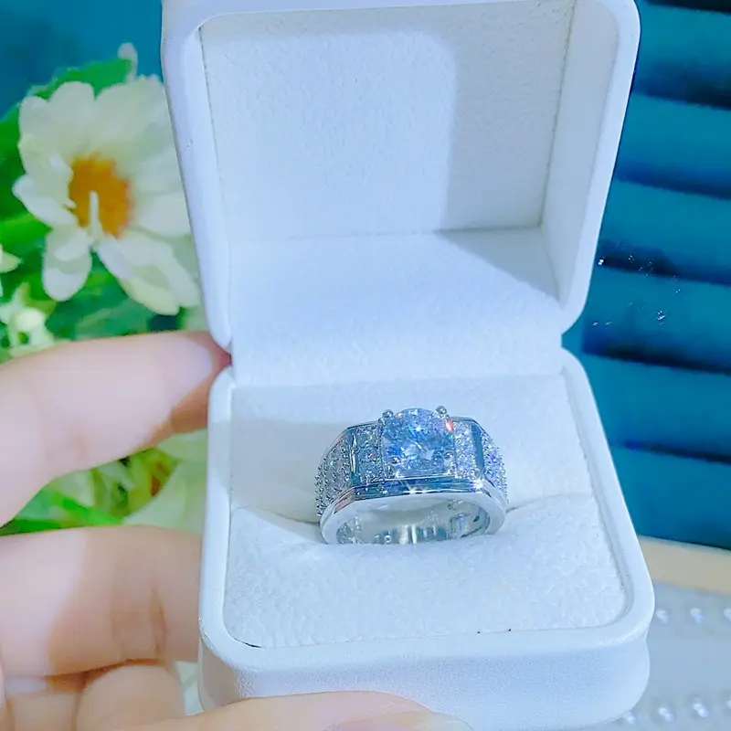 Trang Sức GG G00 - Nhẫn Nam Đính Đá Sang Trọng 1