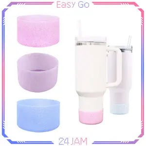 7.5cm Pelindung Botol Minum Tumbler Silikon Pelindung Botol Tumbler Karet Tambler Botol Minum Pelindung Bawah Botol Minum