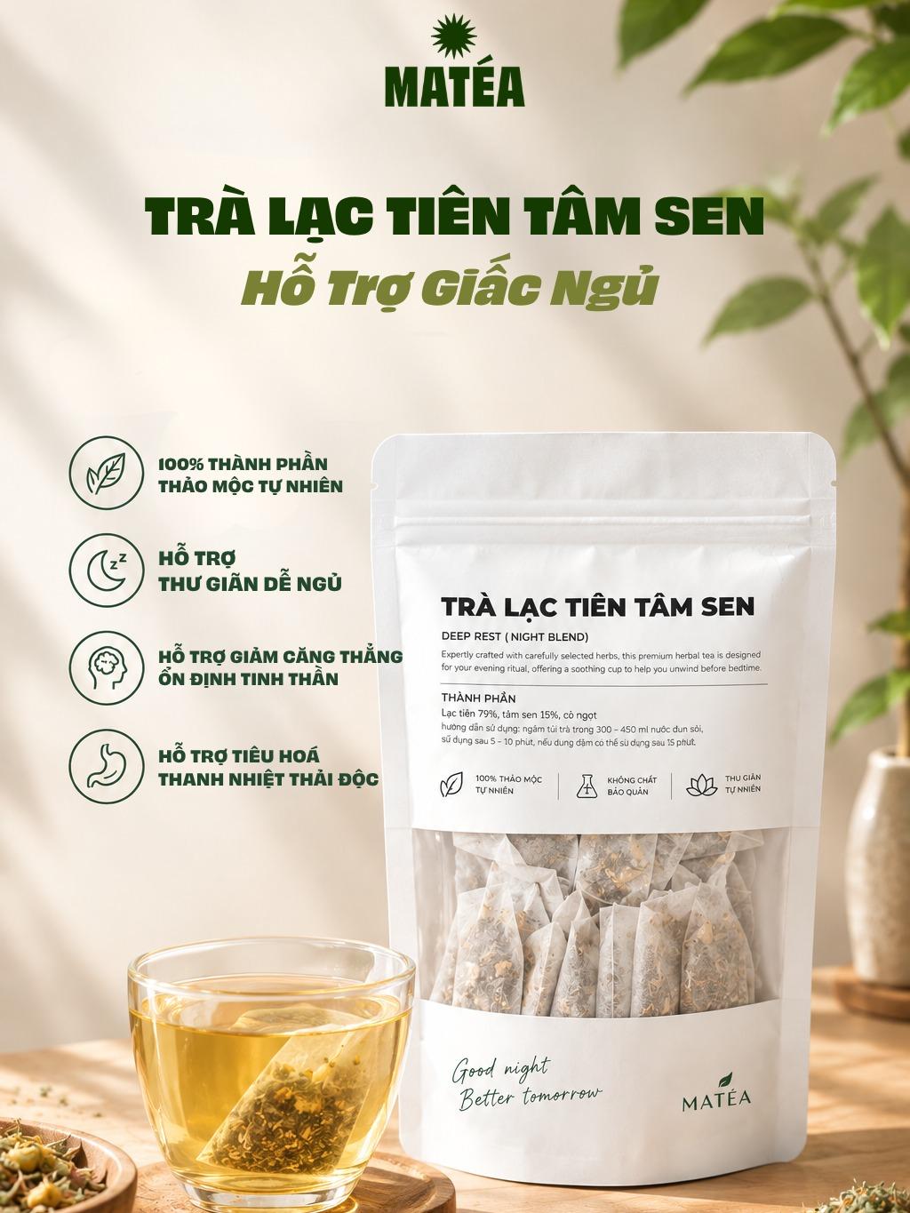 Trà Lạc Tiên Tâm Sen