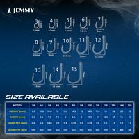 Gambar JEMMY Kail Pancing Carbon Steel Super Tajam Anti Karat Hook Pancing Kuat Berbagai Ukuran No. 4-15 Cocok Untuk Air Tawar / Laut Isi 50 - 100 Pcs - 3 (100 Pcs) dari JEMMY Indonesia Kota Administrasi Jakarta Barat 3 Tokopedia