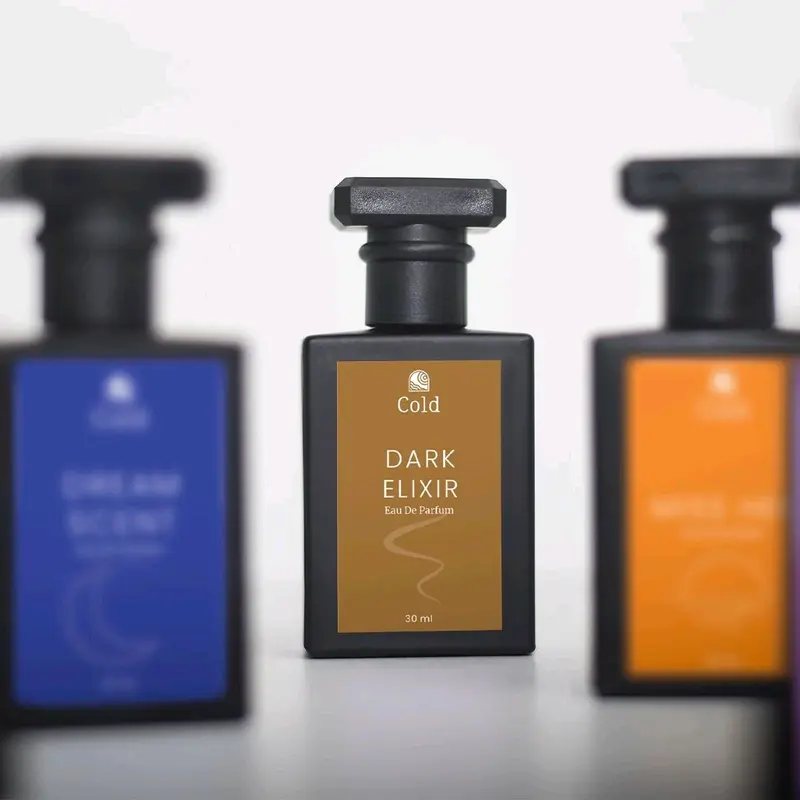 parfum COLD Dark Elixir parfum pria wanita tahan lama dan wangi 6 - 10 jam 30 ml & 50 ml Eau De Parfum merah parfume Perfume Peony 1