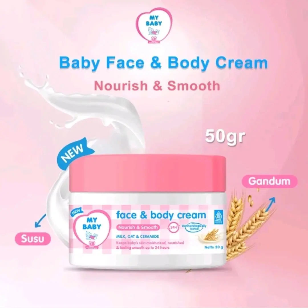 My Baby Face and Body Cream Noirish Smooth 50 gr balsem anak