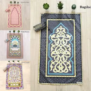 Sajadah Travel Jumbo Ukuran 105 x 60 cm / Sajadah Souvenir Umroh Haji Muslim  made in turkiye