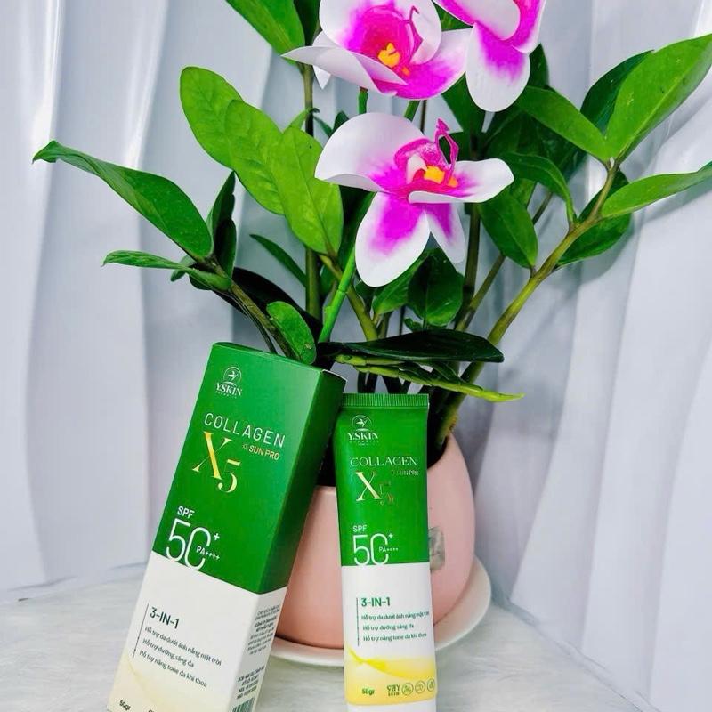 mua 2 tặng 1 KEM CHỐNG NẮNG ĐA TẦNG COLLAGEN X5 SUN PRO khi mua 1 hộp tặng kèm 2 sữa rửa mặt mini 2 hộp tặng kèm tẩy da chết hoặc son ah