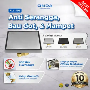 ONDA Floor Drainer / Saringan Air Lantai Anti Mampet Strainer Saringan Got Kamar Mandi Anti Bau FLS SUS, GREY, BM