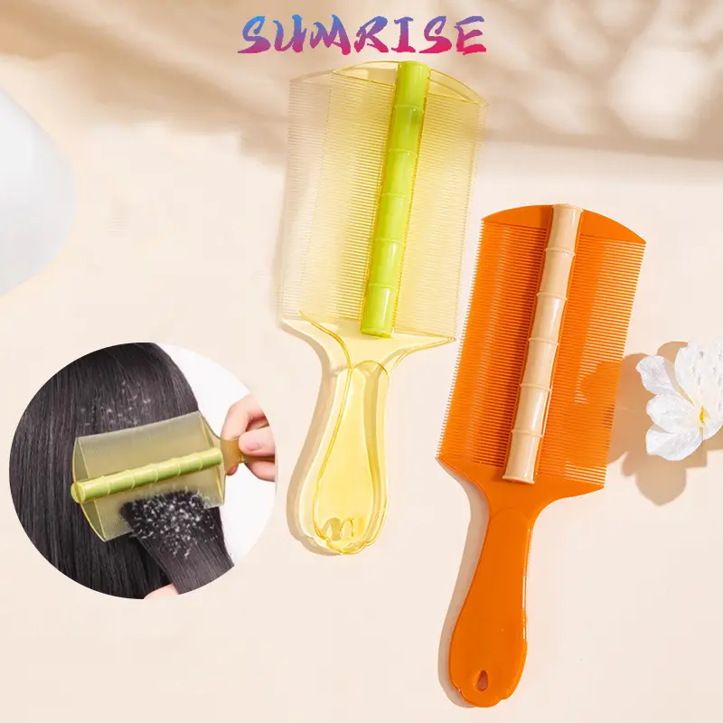 Serit Sisir Kutu & Telur Double Side Sisir Rambut Padat Anti Ketombe Pijat Kulit Kepala