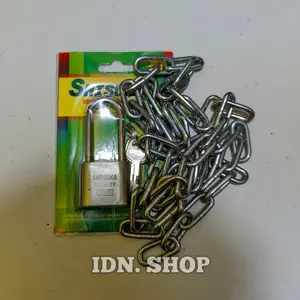 rantai 3mm 1 meter dan gembok