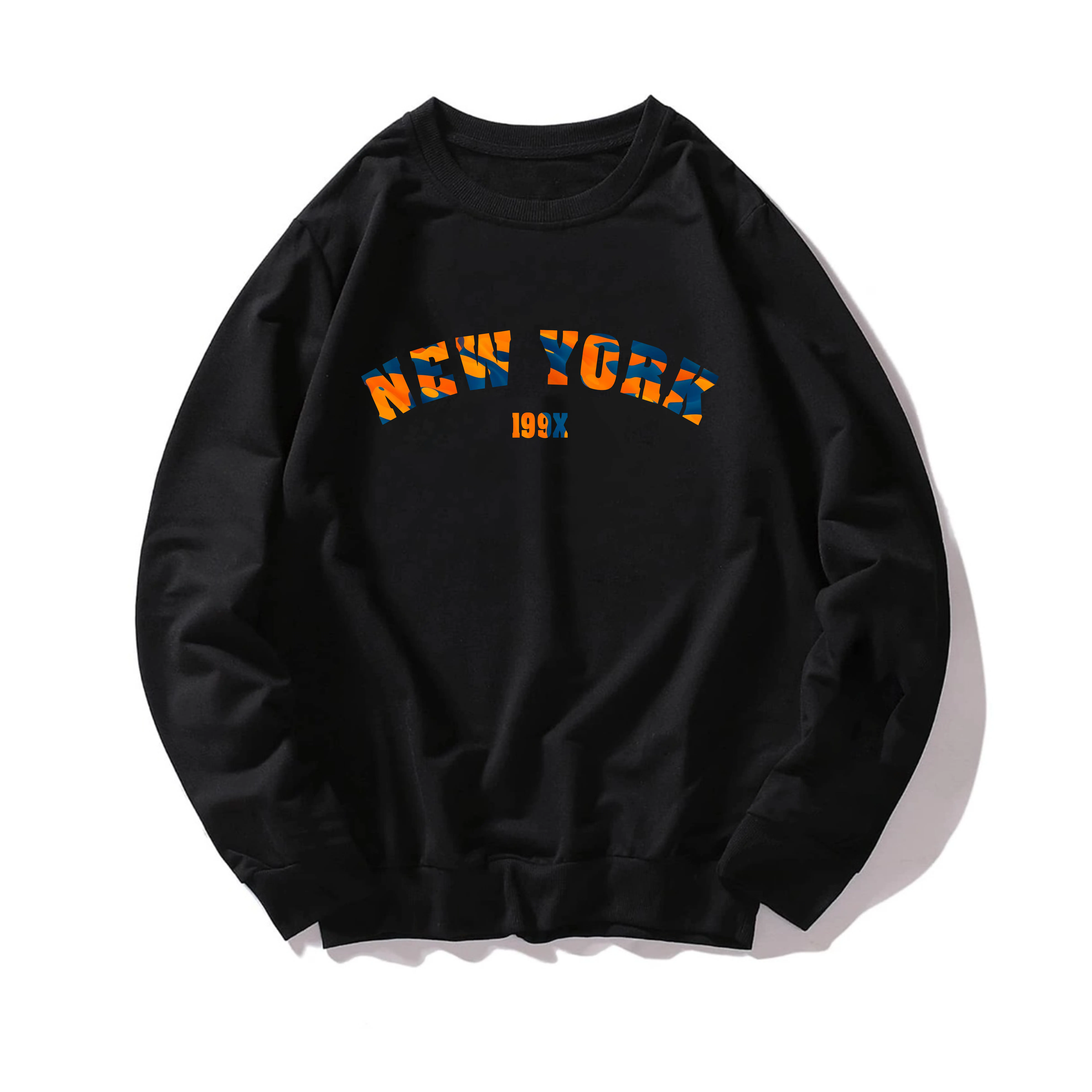 BREW ID SWEATER CREWNECK HITAM BASIC TERBARU PRIA DAN WANITA