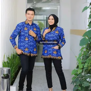 BAHAN KAIN KORPRI SNI KATUN LEMBUT bahan batik tangan panjang