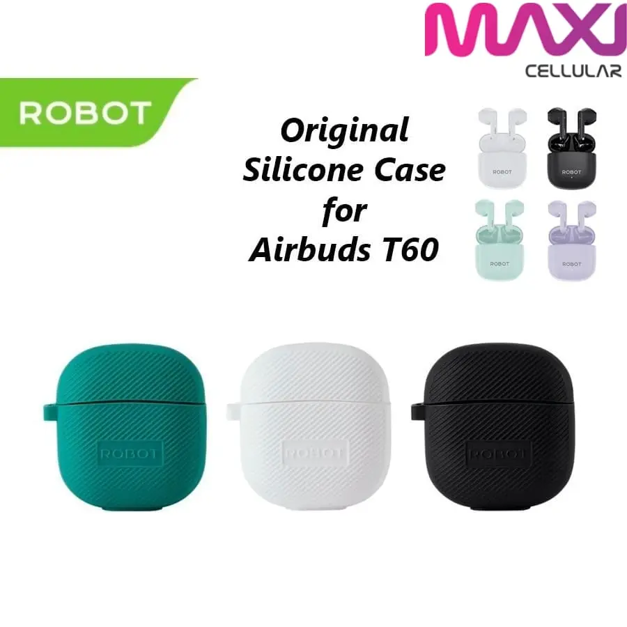 ROBOT Silicone Case Airbuds T60 Liquid Pelindung Case TWS Original