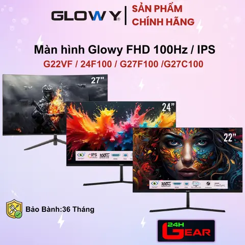 Màn hình Glowy G22VF / G24F100 / G27F120 / G27C120 FHD 100Hz /120hz ( Chính Hãng)