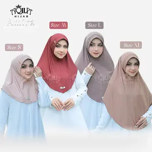 Aqila Hijab - Amira Hijab Bergo Instan Pad Jersey | Hijab Instan Bergo Pet Antem Jersey