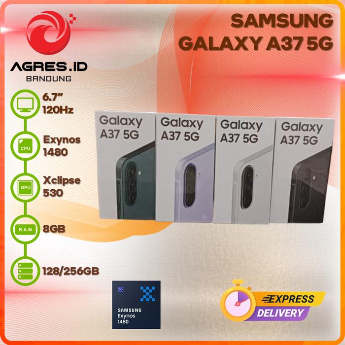 Gambar Samsung Galaxy A37 5G 8Gb 128Gb/256Gb Garansi Resmi Indonesia - CHARKOAL 8GB/128GB, NON BUNDLE dari Agres ID Bandung Kota Bandung Tokopedia