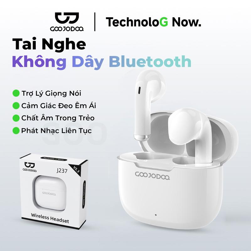 [GOOJODOQ*KOL/KOC] Tai nghe Bluetooth không dây, điều khiển cảm ứng thông minh, âm thanh trong trẻo, thiết kế thân thiện với tai, thoải mái cả ngày