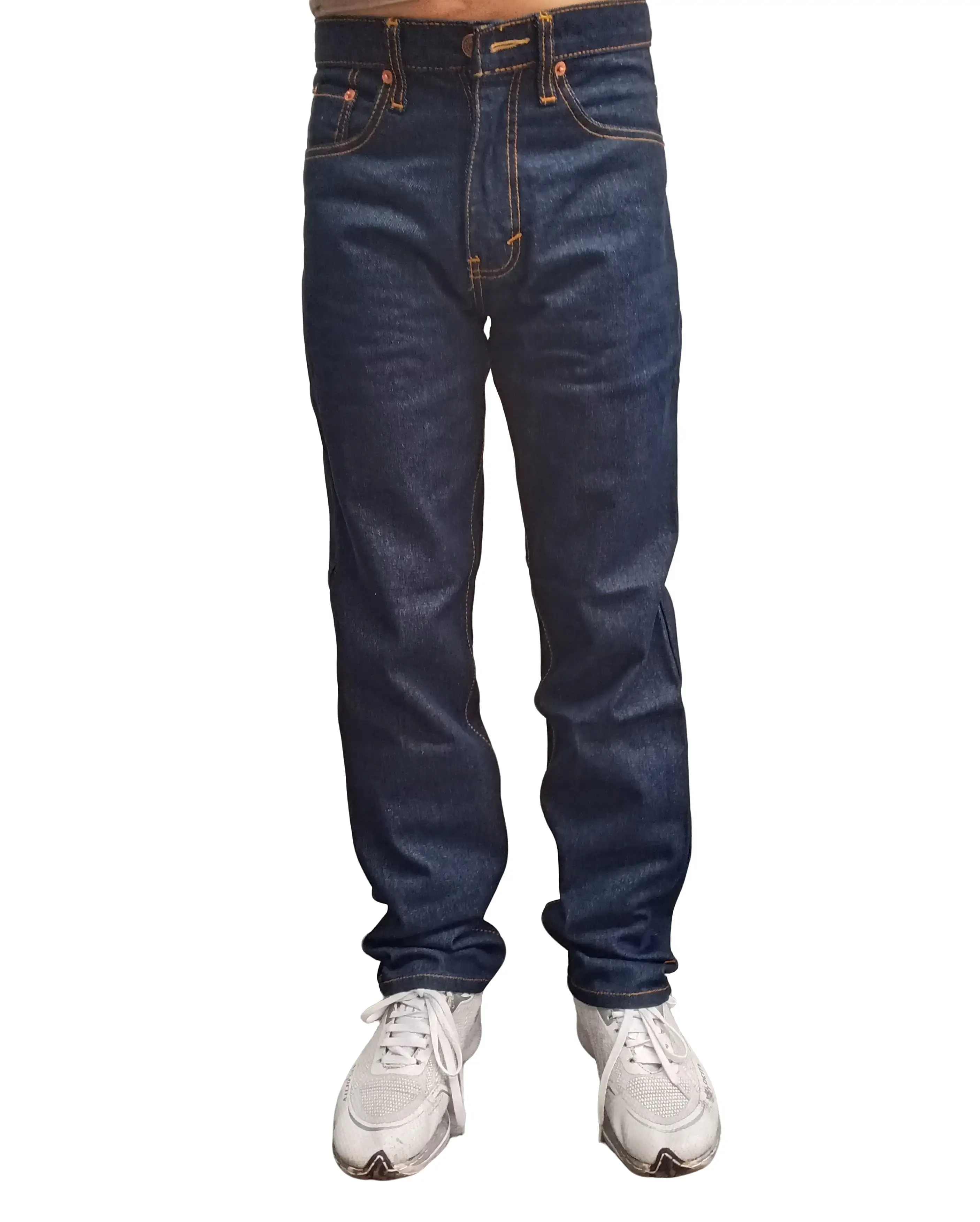 Celana Jeans Standar Pria Blessings Warna Biru GARMEN - Denim Nyaman Panjang Fit Hitam Slim Slimfit Cowok - Skinny, Muda celana  snsb celanachinos panjang wisker polos 6#biru tua