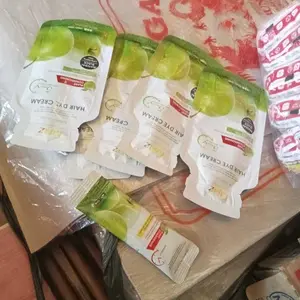 [COD]Pengiriman gratis【5bungkus x 30ml +Sarung tangan gratis.】Satu bungkus sekaligus, pewarnaan rambut mudah di rumah Dye  COD