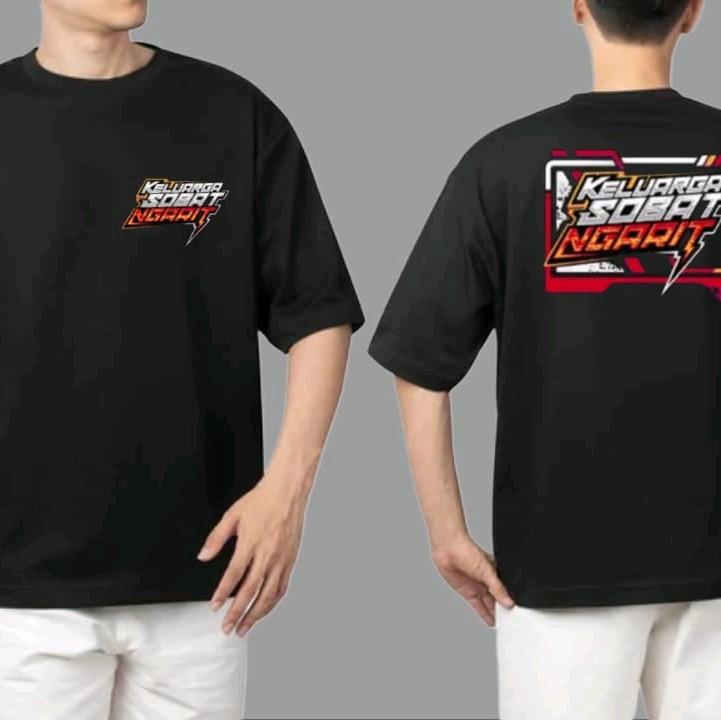 KAOS KELUARGA SOBAT NGARIT  Sablon Nyaman  Katun  Lembut 0