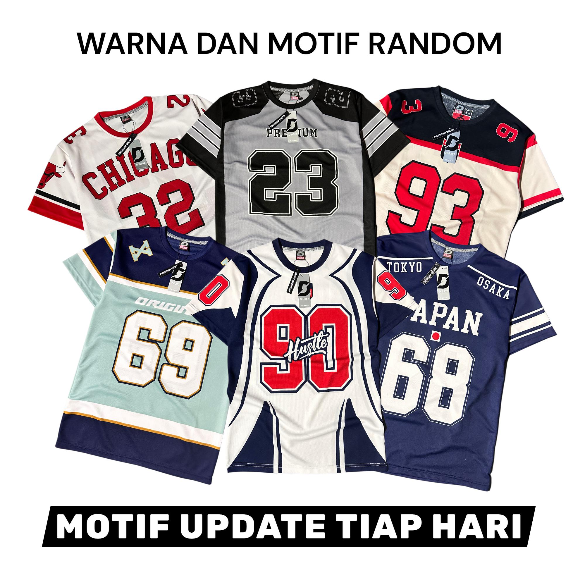 PAKET 3 PCS Jersey Unisex Streetwear Reguler  Number Dryfit Brazil Retro Vintage Hockey Boxy Fit Olahraga Pakaian Sport Baju Pria masagi cewek cowok kaos Futsal