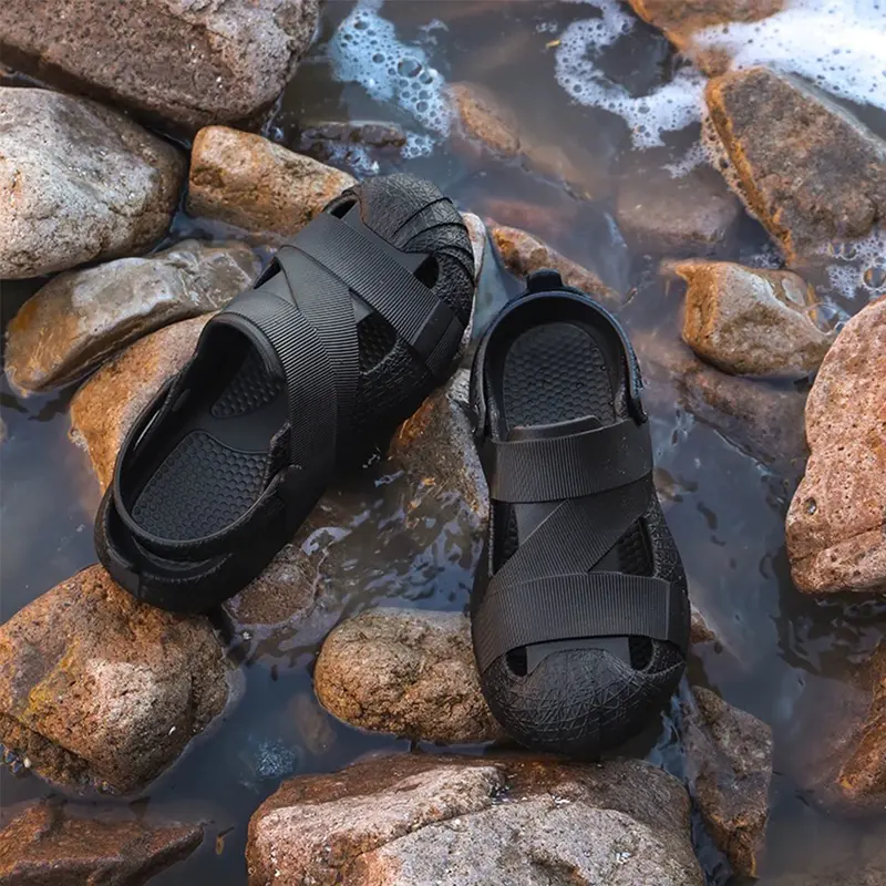 Sendal Slip On Clogs Premium Karet EVA Ukuran 36-44 untuk Pria dan Wanita/Sandal Sepatu Kets Olahraga Luar Ruangan/Sandal Cepat Kering 6