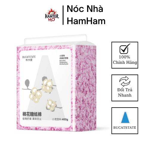 BUCATSTATE GIẤY BÔNG LÓT CHUỒNG HAMSTER 400GR FULL SIZE