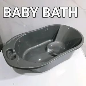 Baby Bath Bak Mandi Bayi Tempat Mandi Bayi Silver Serbaguna Tebal