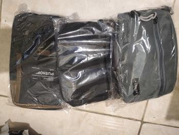 Product Review of PUSHOP PAKET BUNDLING HEMAT PSHP45K-02 - Paket Tas Selempang Pria Wanita 45 Ribu Dapat 3pcs Tas Slingbag Canvas dan Mini Sling bag Casual Polos Cowok Cewek Hitam Pria from t**a 0